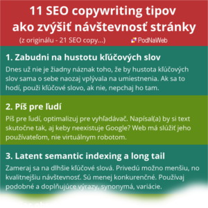 ťahák seo copywriting