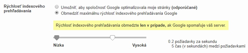 rychlost indexoveho prehladavania